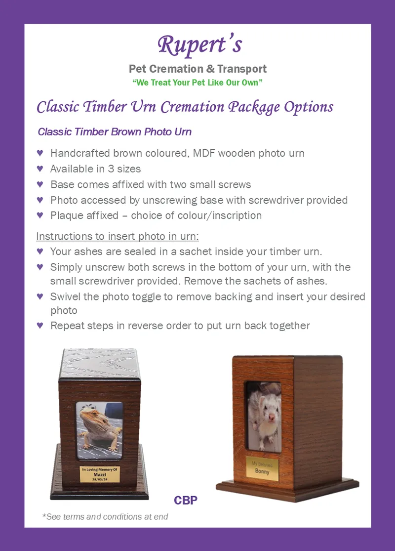 Rupert's Pet Cremation client booklet page 11