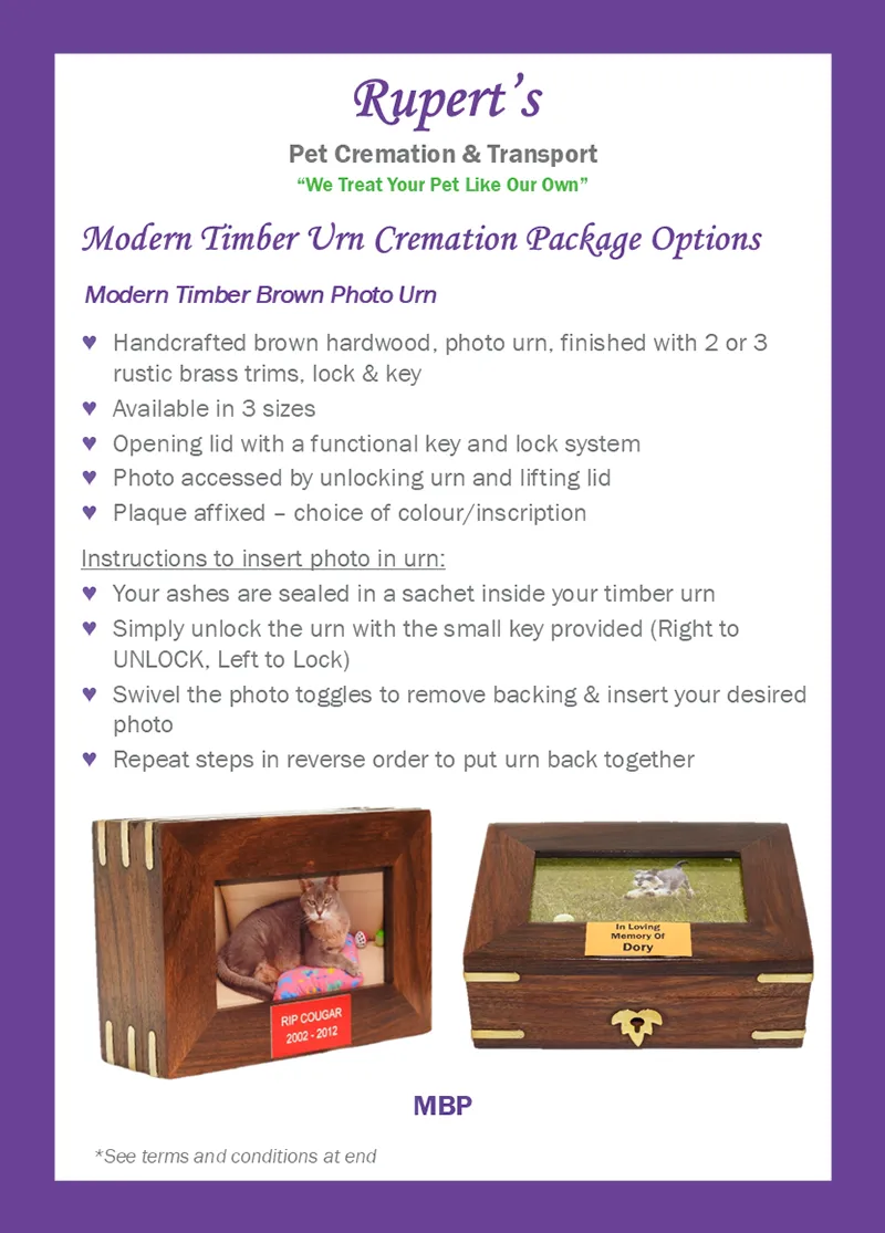 Rupert's Pet Cremation client booklet page 15