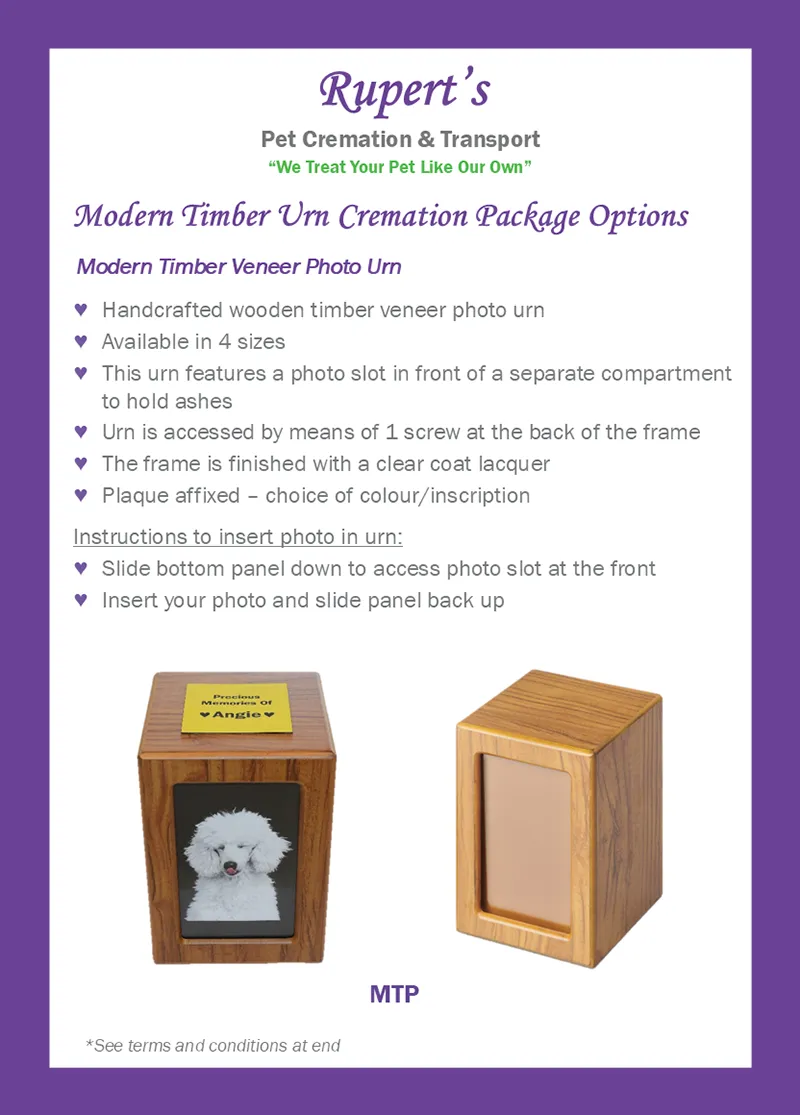 Rupert's Pet Cremation client booklet page 16