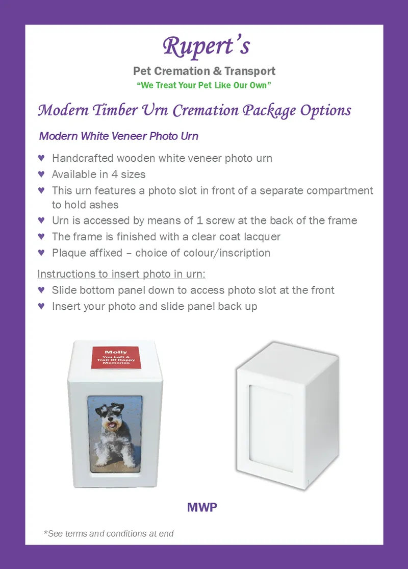 Rupert's Pet Cremation client booklet page 17
