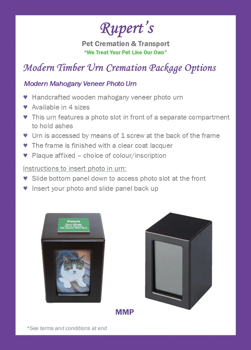 Rupert's Pet Cremation client booklet page 18
