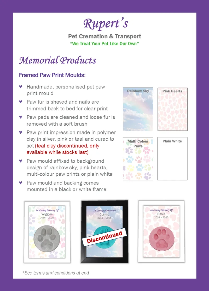 Rupert's Pet Cremation client booklet page 25