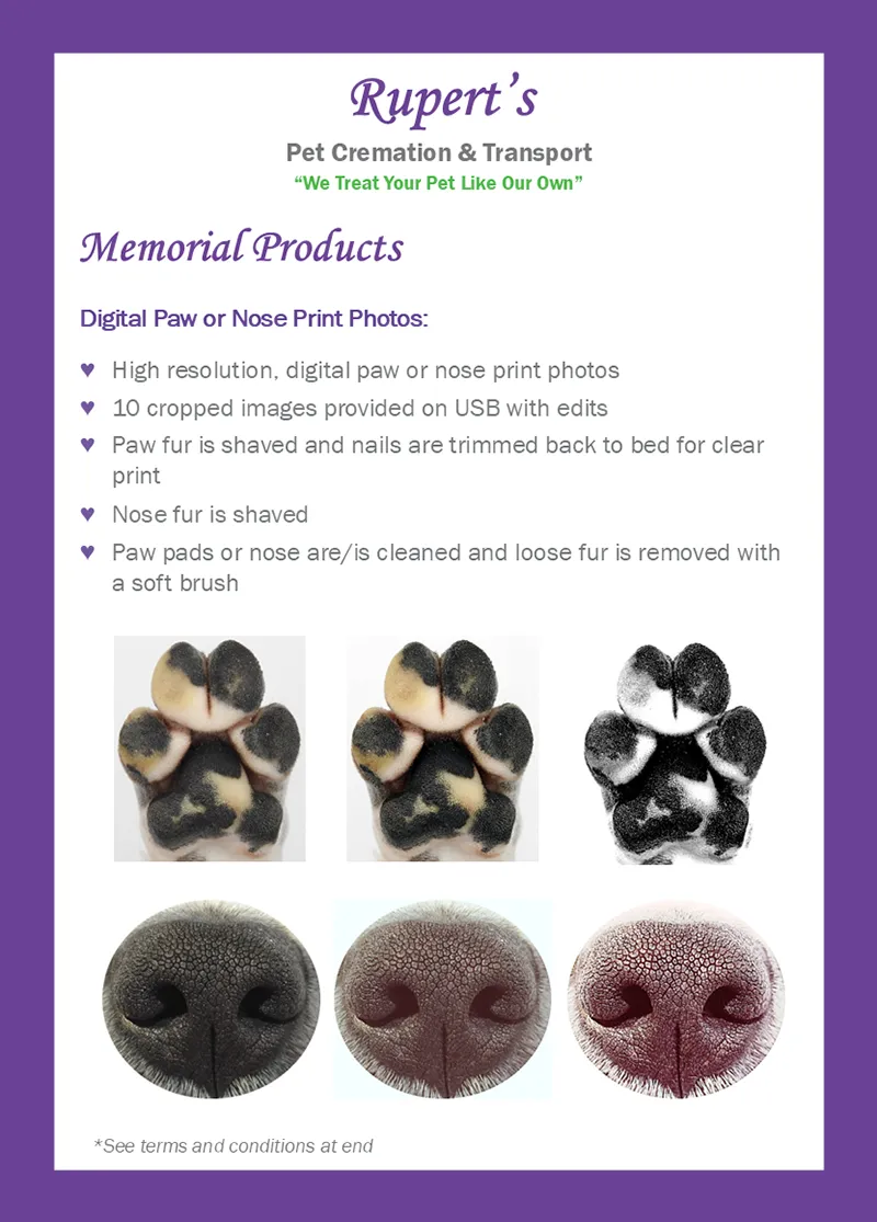 Rupert's Pet Cremation client booklet page 26