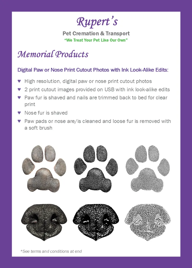 Rupert's Pet Cremation client booklet page 27