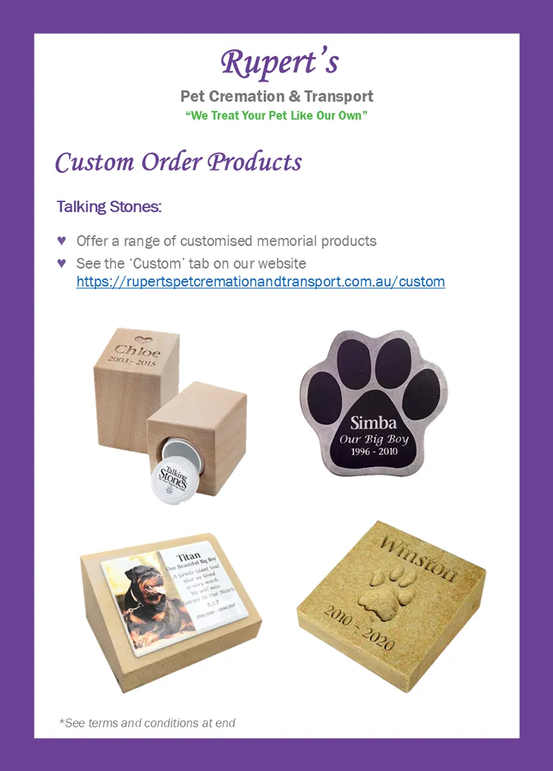 Rupert's Pet Cremation client booklet page 31