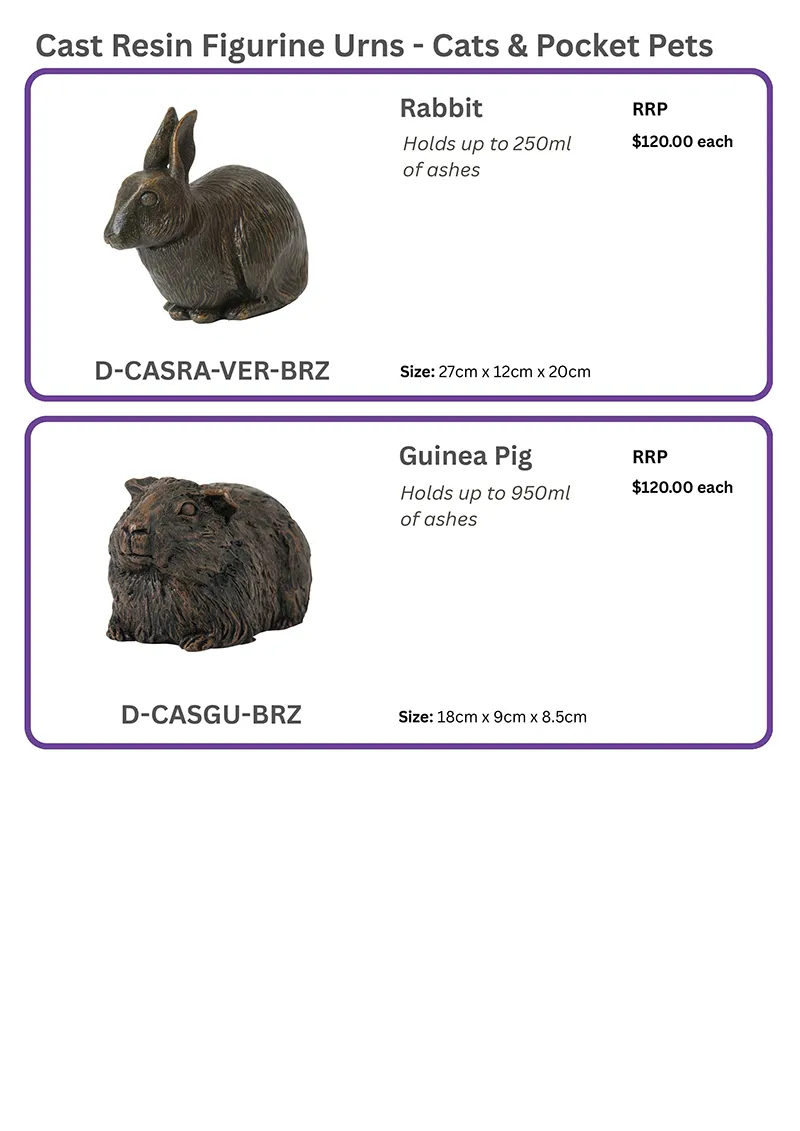 Rupert’s Pet Cremation Talking Stones customised products page 36
