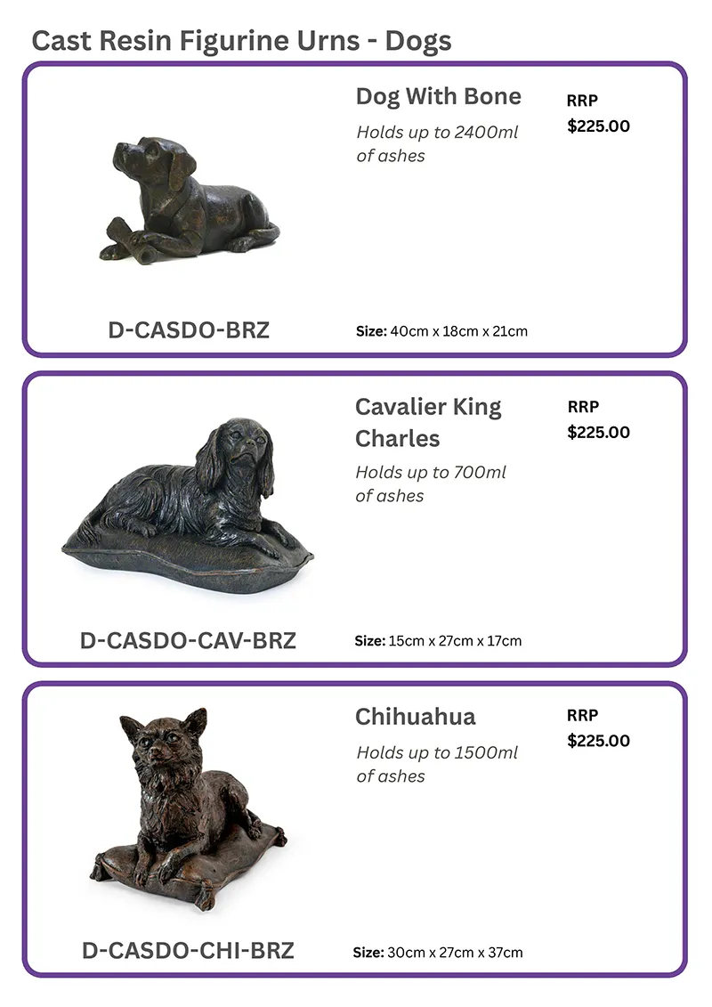 Rupert’s Pet Cremation Talking Stones customised products page 38