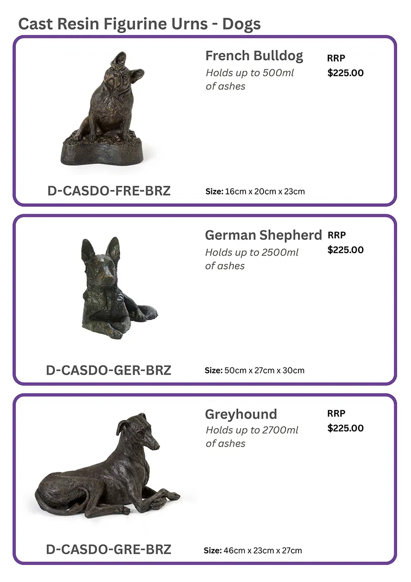 Rupert’s Pet Cremation Talking Stones customised products page 40