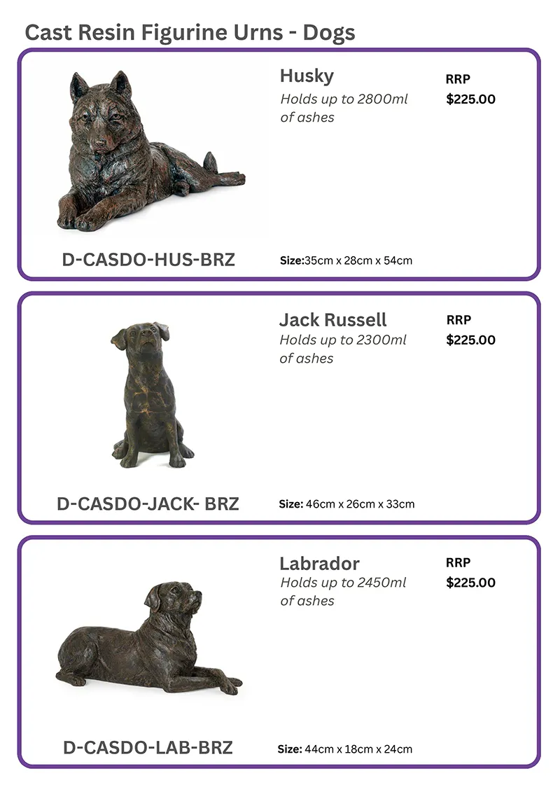 Rupert’s Pet Cremation Talking Stones customised products page 41