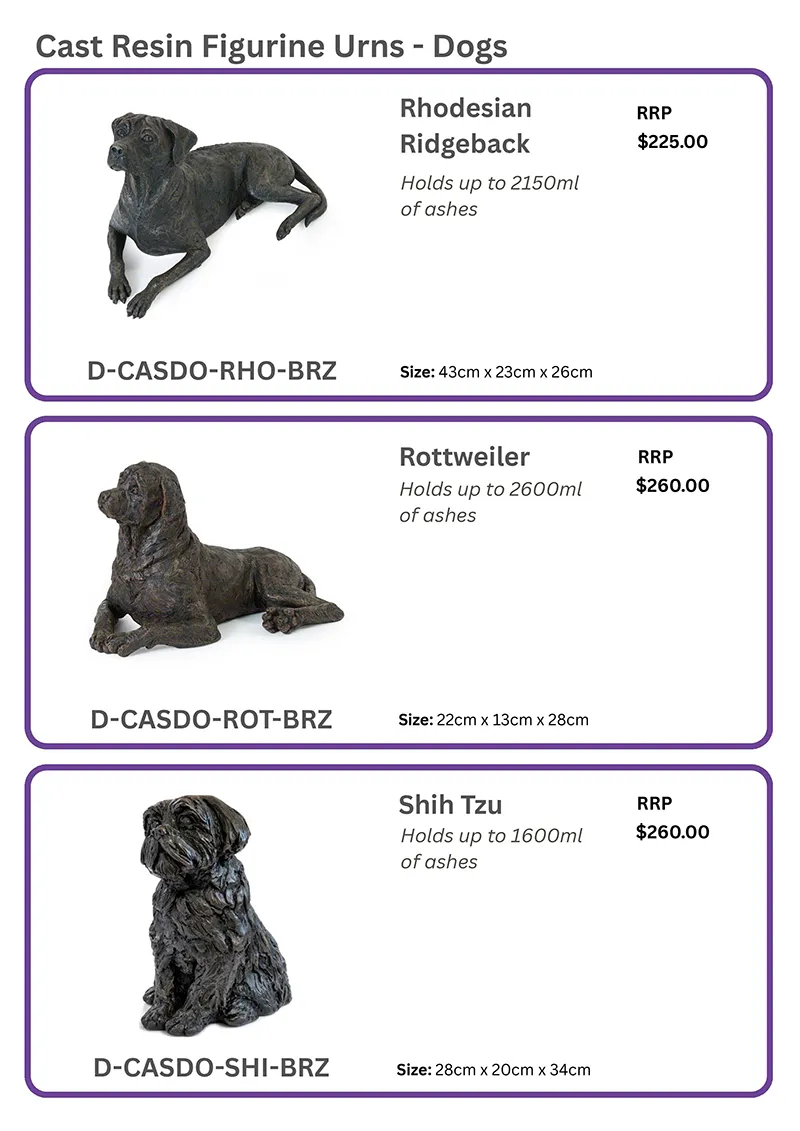 Rupert’s Pet Cremation Talking Stones customised products page 43
