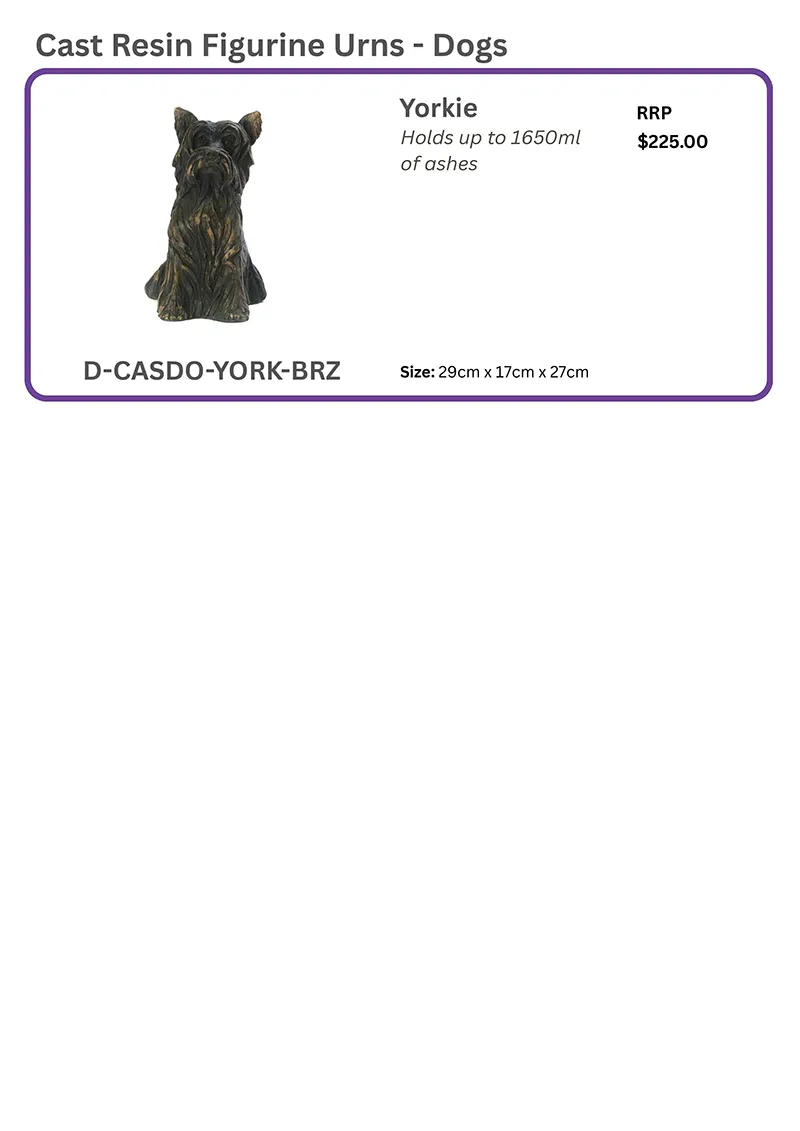 Rupert’s Pet Cremation Talking Stones customised products page 45